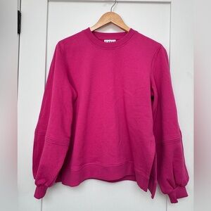 GANNI Bright Hot Pink Sweatshirt - S